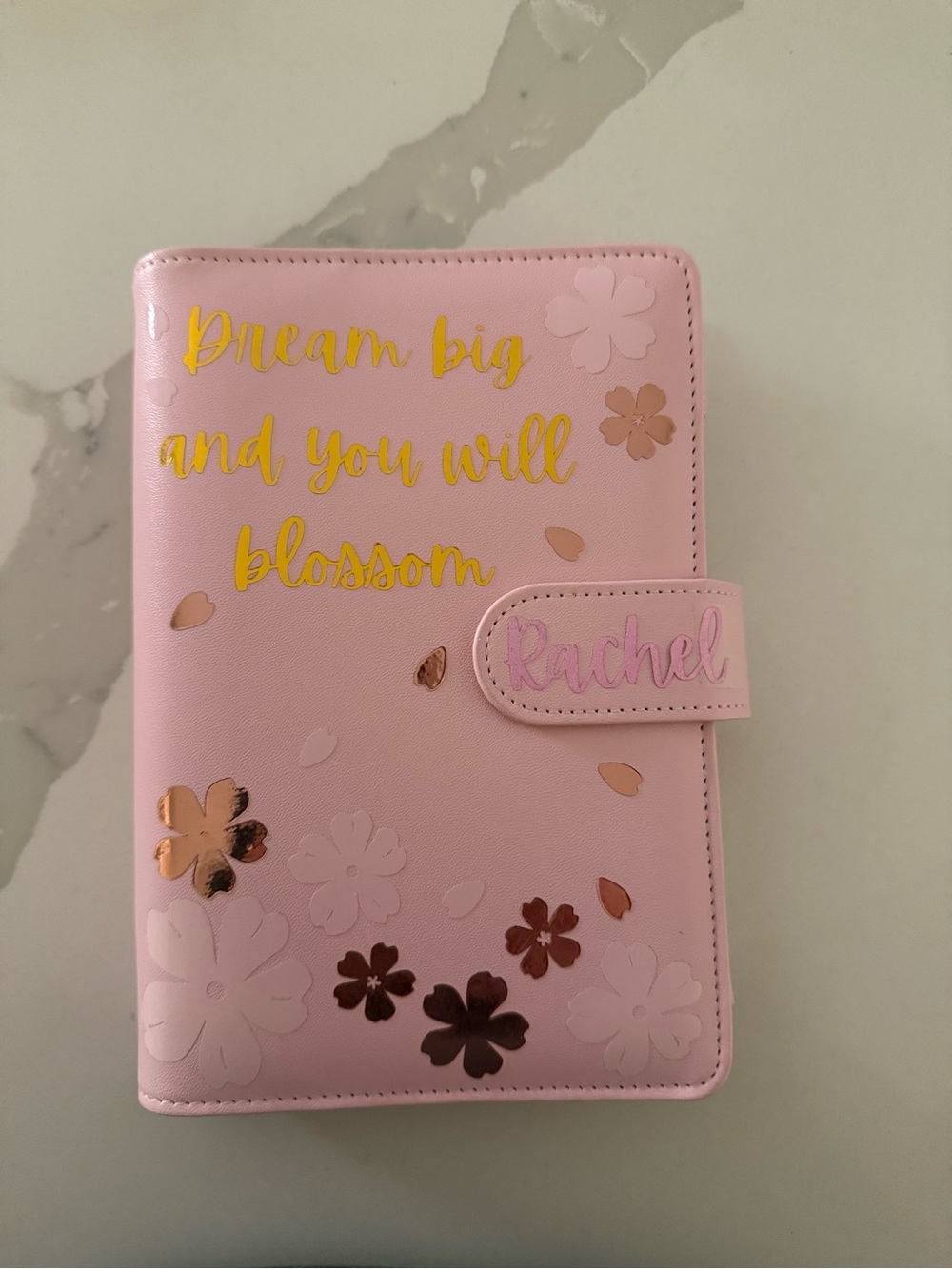 Personalized Pink Floral Journal - Rachel